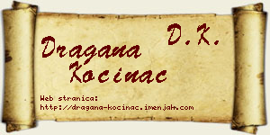 Dragana Kočinac vizit kartica